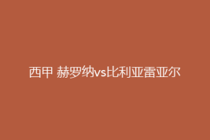 西甲 赫罗纳vs比利亚雷亚尔