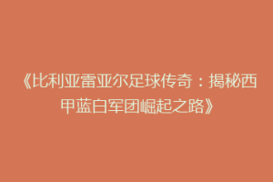 《比利亚雷亚尔足球传奇:揭秘西甲蓝白军团崛起之路》