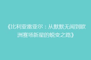 《比利亚雷亚尔：从默默无闻到欧洲赛场新星的蜕变之路》