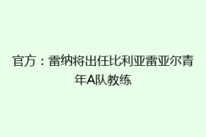 官方：雷纳将出任比利亚雷亚尔青年A队教练
