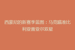 西蒙尼的新赛季蓝图：马竞瞄准比利亚雷亚尔双星